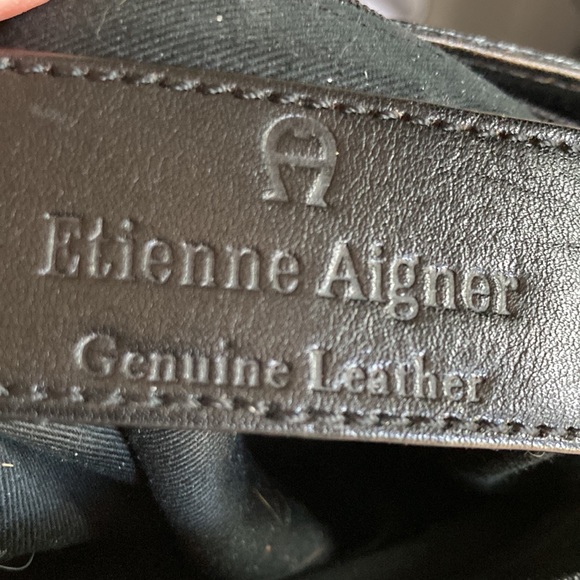 Etienne Aigner Small Black Leather Shoulder Bag - Picture 9 of 9